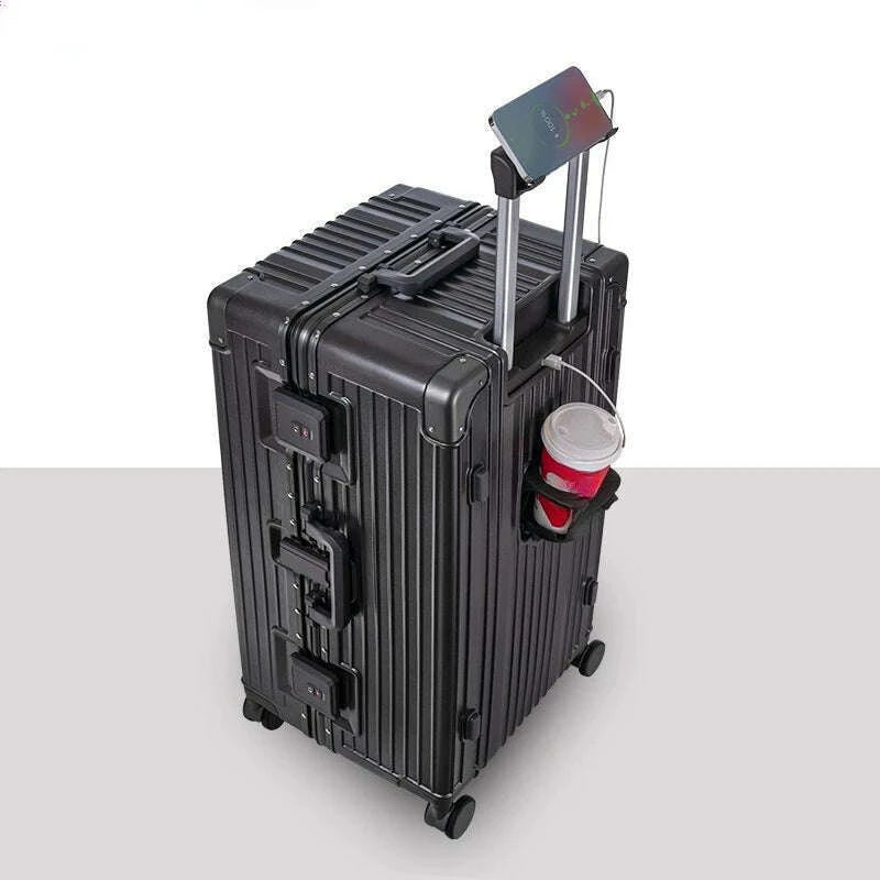 luggage-large-capacity-30-inch-multi-functional-suitcase-28-inch-aluminum-frame-trolley-case-26-inch-anti-drop-luggagekimlud-womens-fashion-34624094