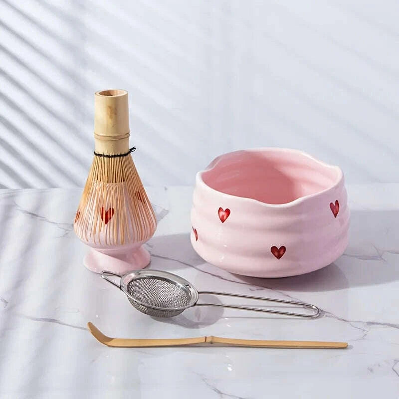 5pcs-pink-heart-decal-ceramic-matcha-set-cute-matcha-set-includes-matcha-bowl-matcha-whisk-and-holder-bamboo-scoop-sifterkimludkimlud-35568501