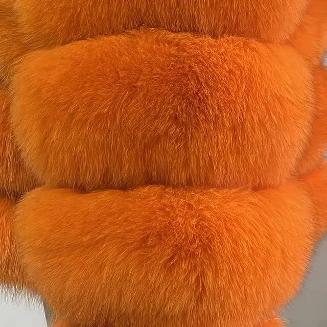 DEAT Fashion Imitation Fox Fur Grass Jacket Women's Hooded Loose Long Sleeves Patchwork Plush Thick Coat Winter New 7A975