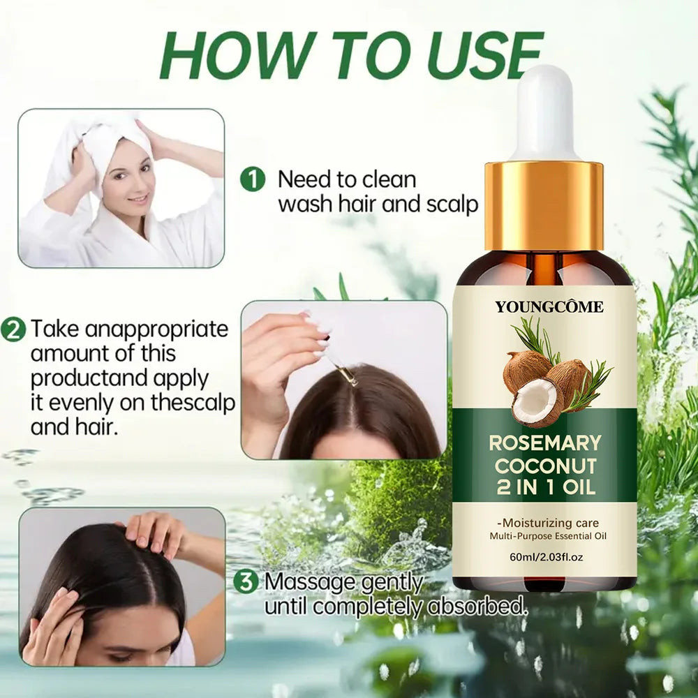 Coconut Oil Hair Treatment With Rosemary — Amber | KIMLUD