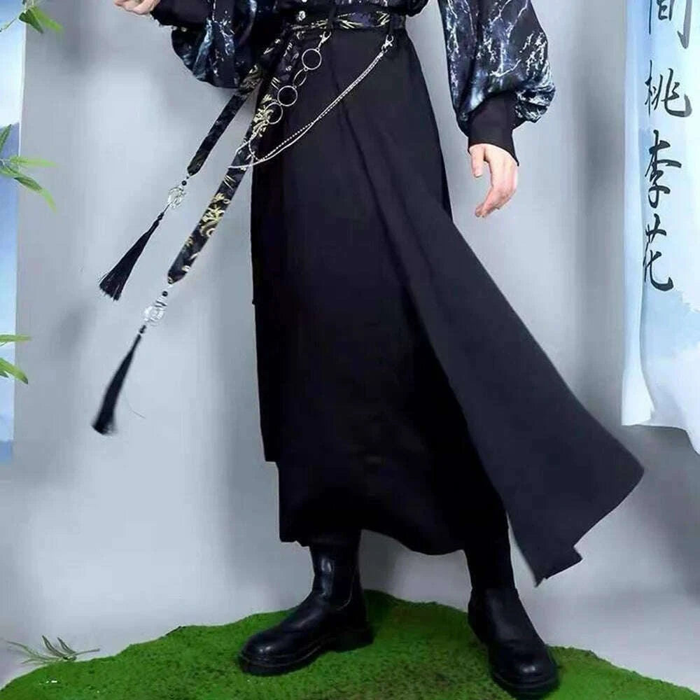 2025-summer-new-mens-splicing-irregular-skirt-pants-chinese-retro-fashion-trend-leisure-loose-breathable-niche-mens-bottomskimlud-womens-fashion-34606203