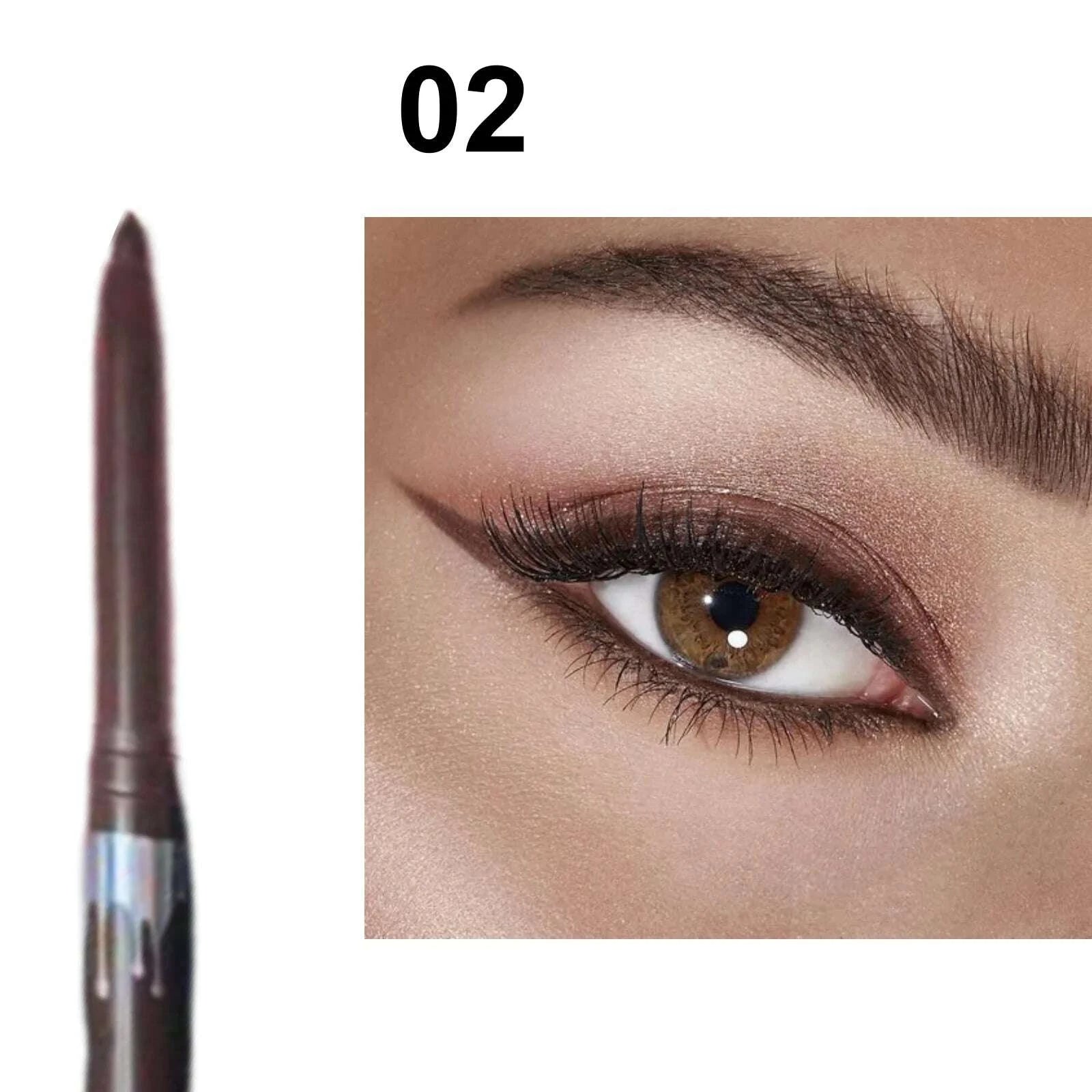 KIMLUD, Waterproof Black Brown Eyeliner Gel Pencil Ultra-fine Matte Smooth Quick Dry Non-Smudge Easy Wear Eyeliner Pen Makeup for Eyes, KIMLUD Womens Clothes