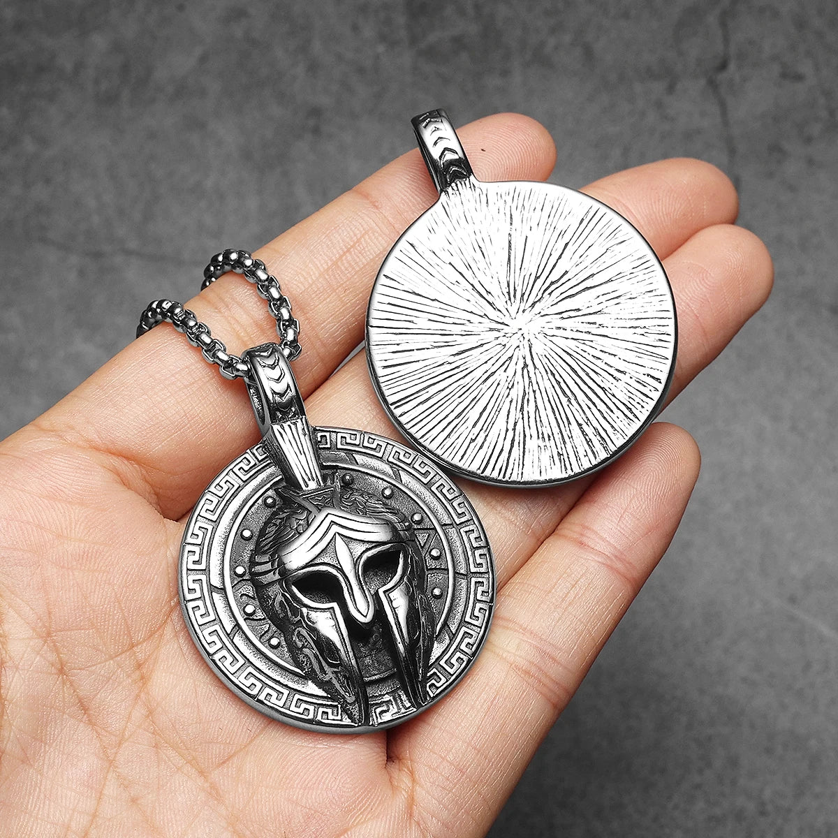 Roman Warriors Amulets Men Necklaces Stainless Steel Pendant Chain Women Punk Fashion Jewelry New In Accessories Gifts Wholesale