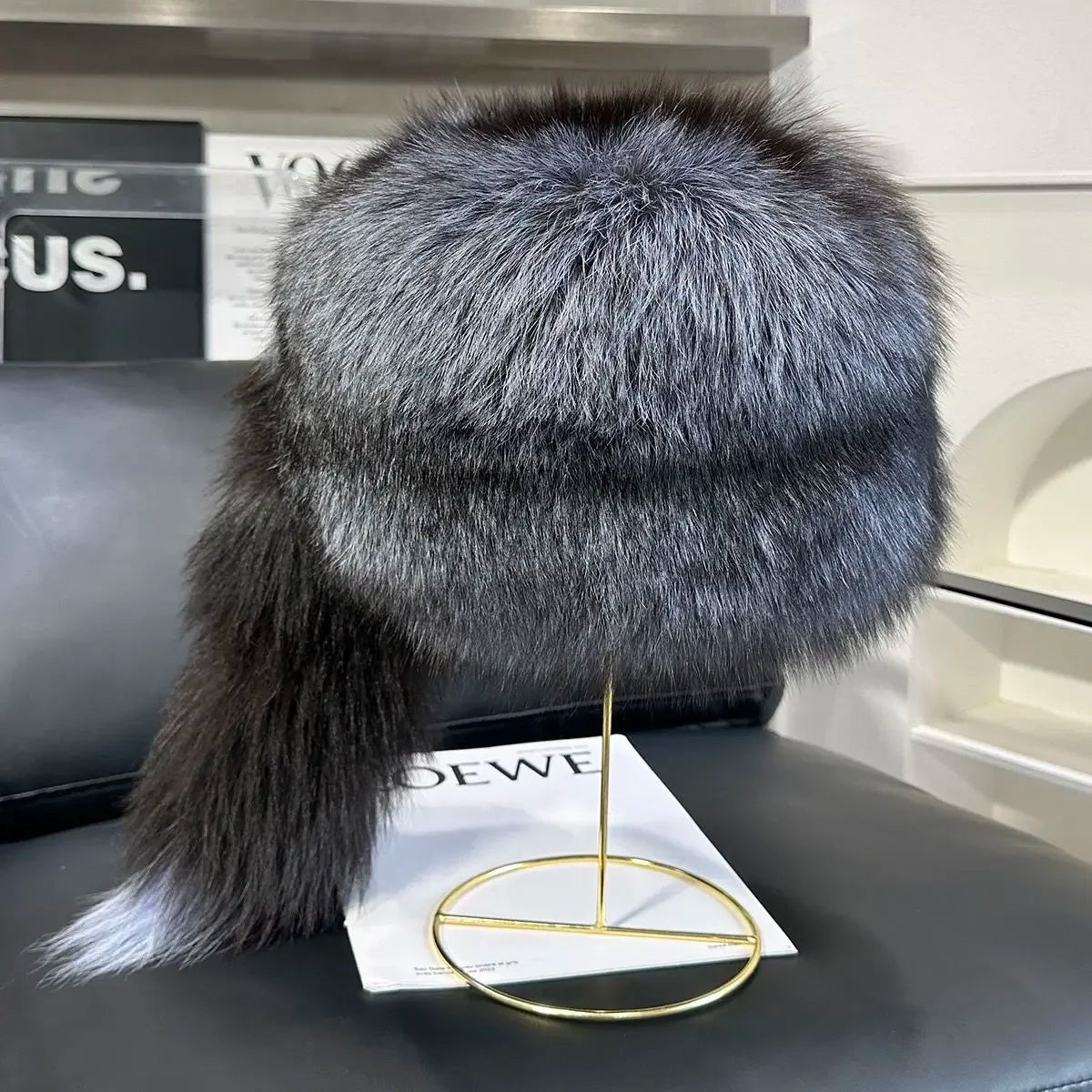 Fox Fur Hat – Thick Warmth – Real Fox Fur | KIMLUD