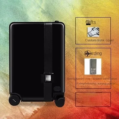 Suitcases Intelligent Electric Automatic Follow — Black | KIMLUD