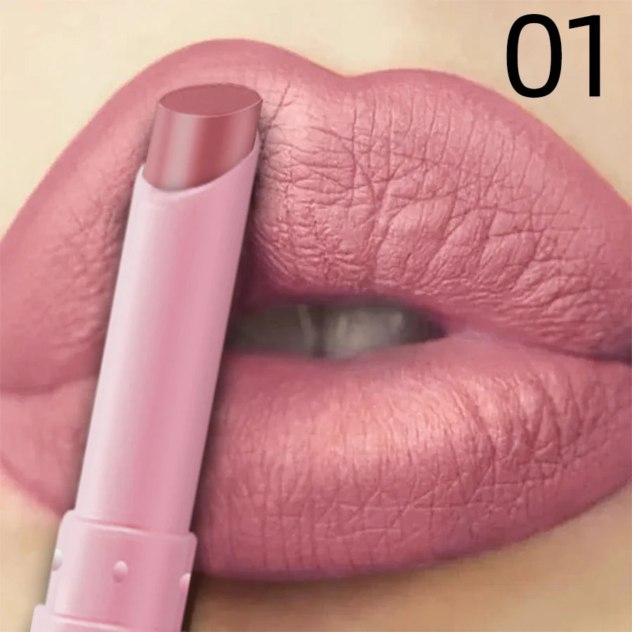 15 Color Cigarette Velvet Matte Waterproof Lipstick Long-lasting Lip Gloss Lip Makeup Red Brown Pink Lip Liner Pen Lip Tint