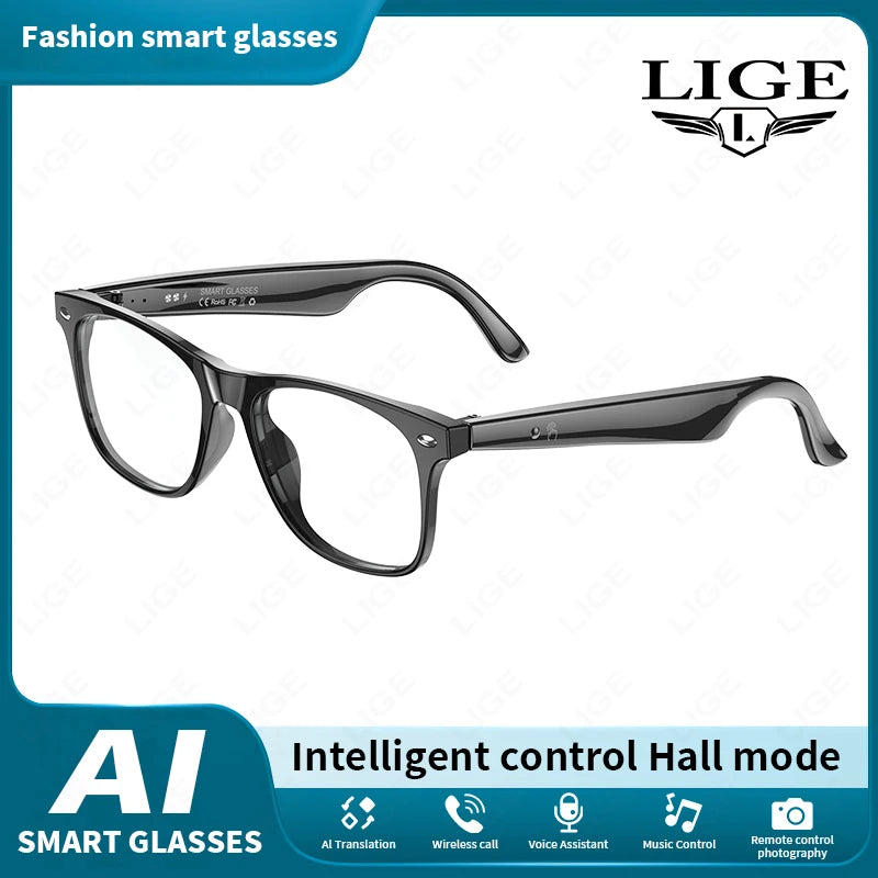 AI smart glasses AI intelligent voice video real-time translation Multiple lenses such as sunglasses,myopia,can be configured