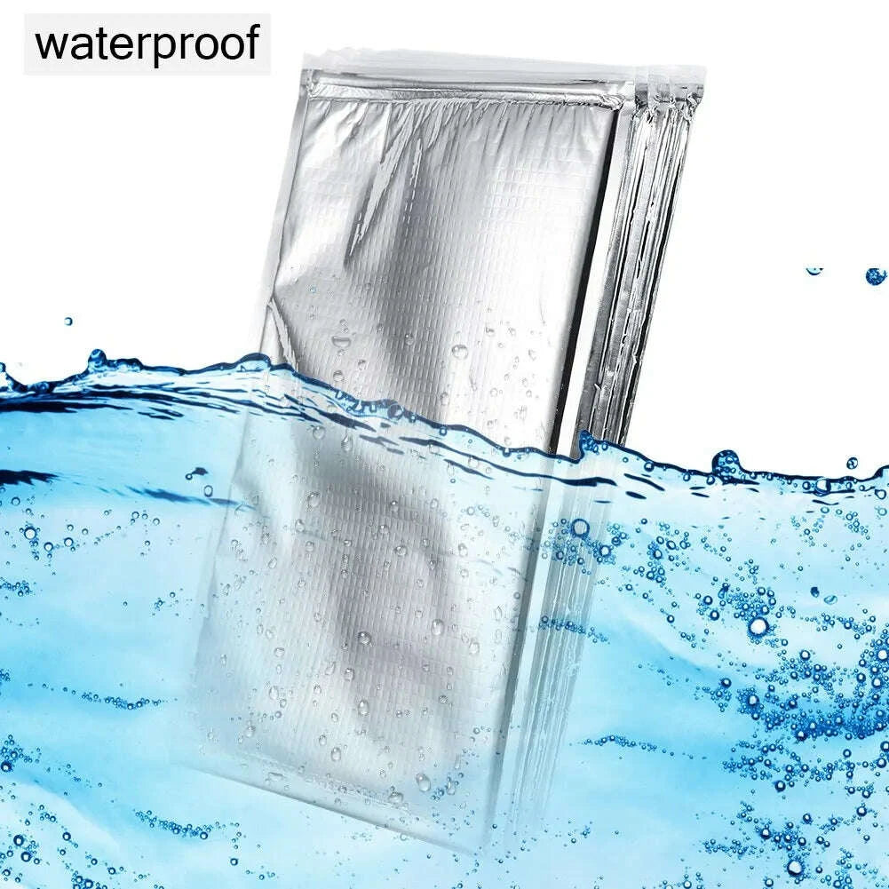 KIMLUD, Insulated Food Storage Bag Thermal Cooler Bag 3 Types /set Aluminum Foil Insulated Food Storage Bag Thermal Cooler Silver, KIMLUD Womens Clothes