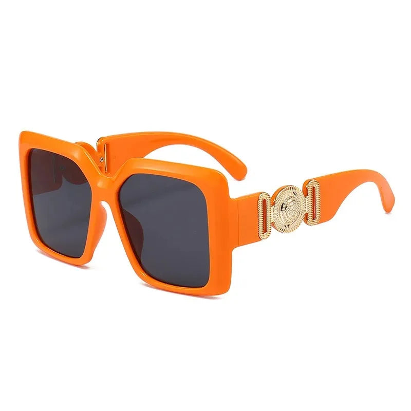 Big Square Frame Sunglasses For Men Women Brand Design Luxury Vintage Fashion Male Ladies Driving Black Sun Glasses Eyewear 2024