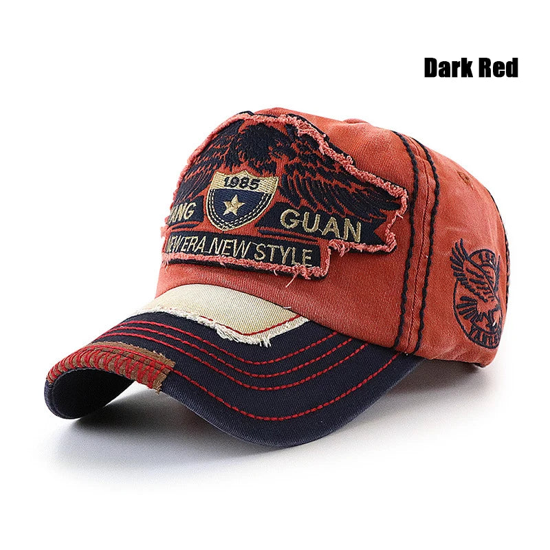 Various Sizes Suitable For Different Family Members Parent-Child Letter Pattern Patch Embroidery Cotton Adjustable Baseball Cap