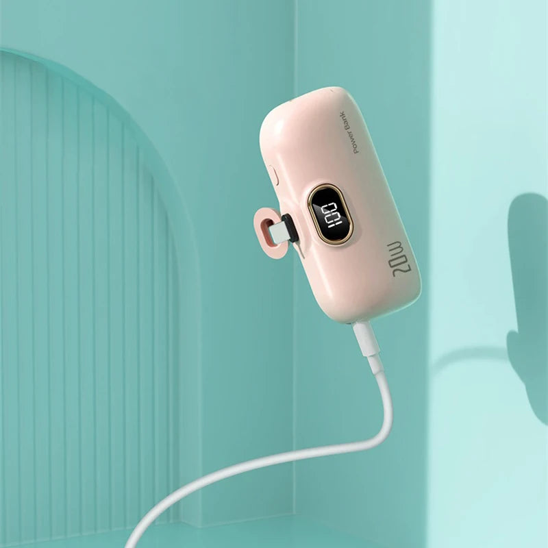 OnePlus 30000mAh Mini Portable Power Bank Capsule Mobile Power Supply Emergency External Battery Fast Charger For iPhone Xiaomi