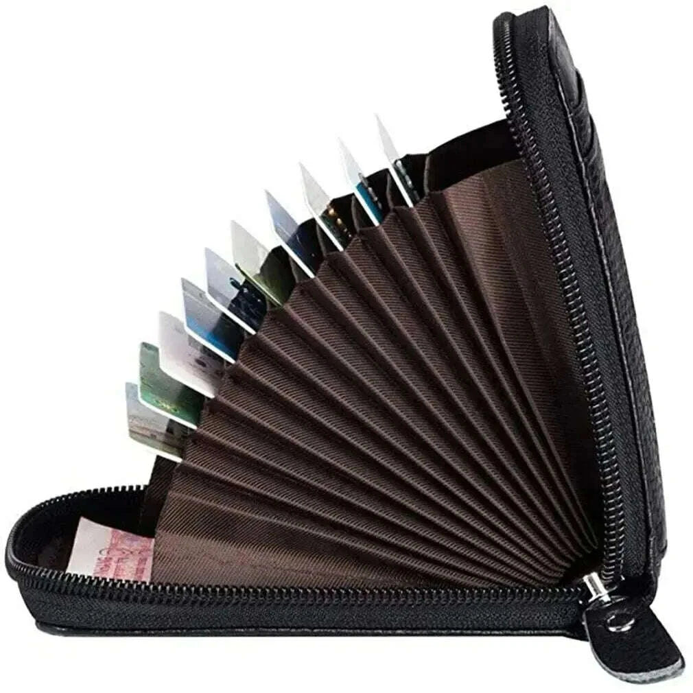 KIMLUD, 1pc Organ Card Bag Korean Edition Portable Women's Short Bank Card Cover Business Card Clip Zipper Vertical Handheld Bag, KIMLUD Womens Clothes