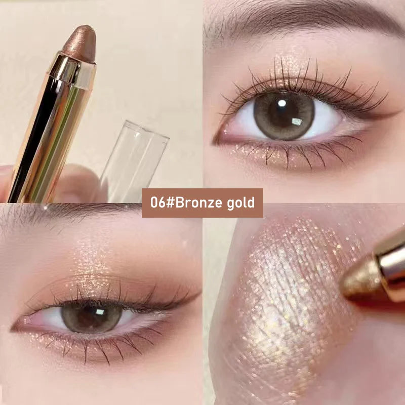 Dual-ended highlighter eyeshadow pencil pearlescent,delicate,shimmering, brightening,long-lasting,non-smudging eyeshadow stick