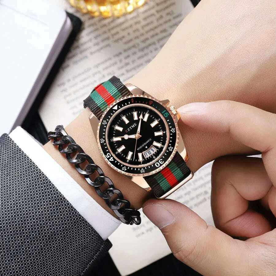 new-fashionable-mens-nylon-strap-calendar-watch-luxurious-and-simple-business-mens-and-womens-night-light-quartz-watchkimludkimlud-35559595