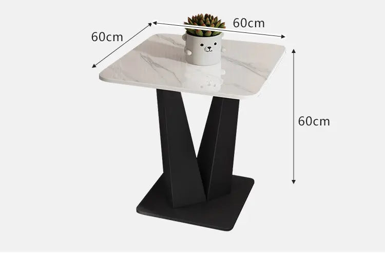 Marble Rock Slab Coffee Table Minimalist Modern Rectangle With Clean Lines — White | KIMLUD