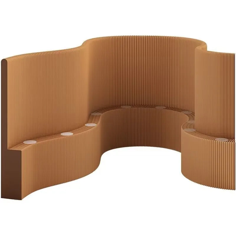 2M Height White Creative Home Decor Organ Paper Wall Screen Removable Folding Room Dividers Office Partition Baffle Fence
