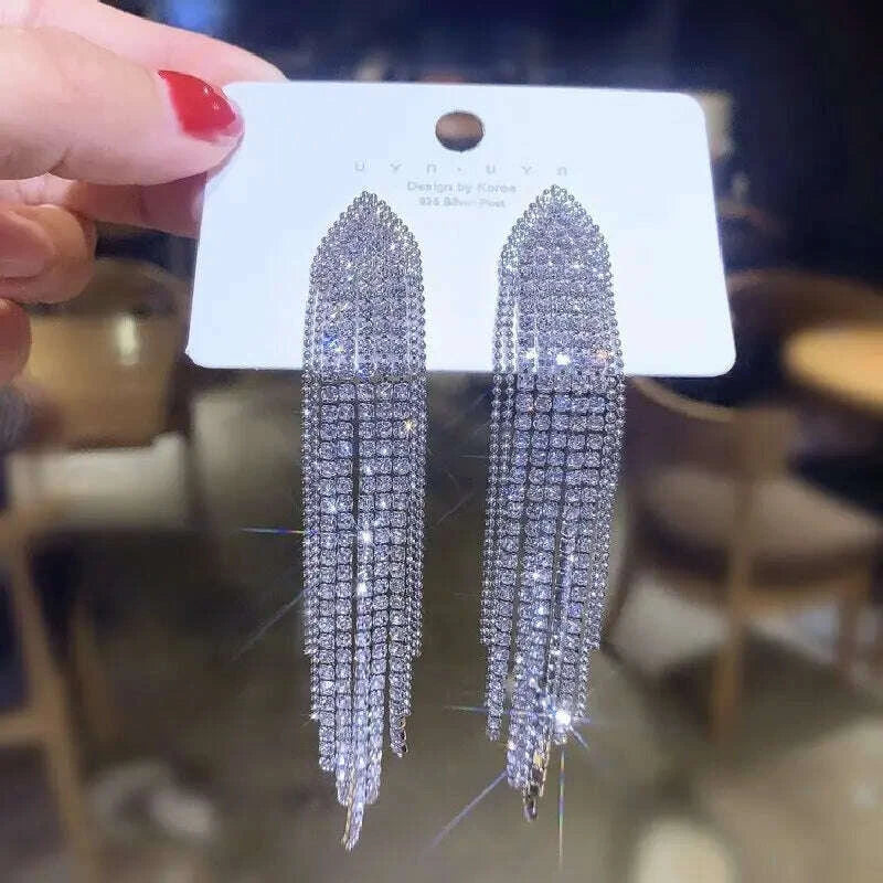 2pc-womens-fashion-copper-claw-chain-long-tassel-earrings-outdoor-travel-carnival-banquet-party-holiday-dressing-gift-233kimludkimlud-35558488