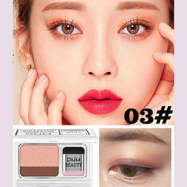 two-color-matte-eye-shadow-double-small-box-lazy-eye-shadow-easy-to-carry-eyeshadow-tray-professional-womens-cosmeticskimlud-womens-fashion-34620563
