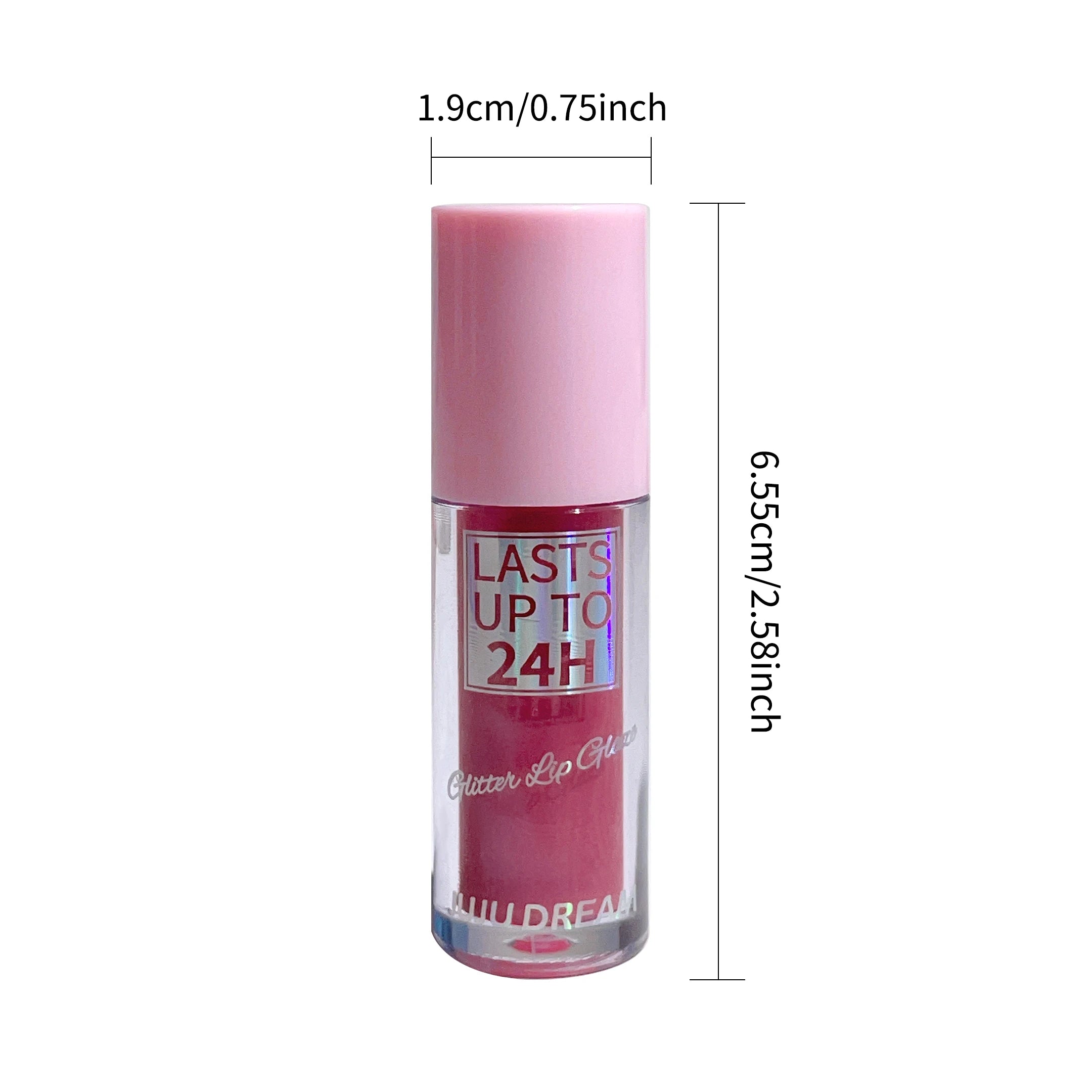 Glitter Lip Glaze Long Lasting — Pink Shimmer | KIMLUD