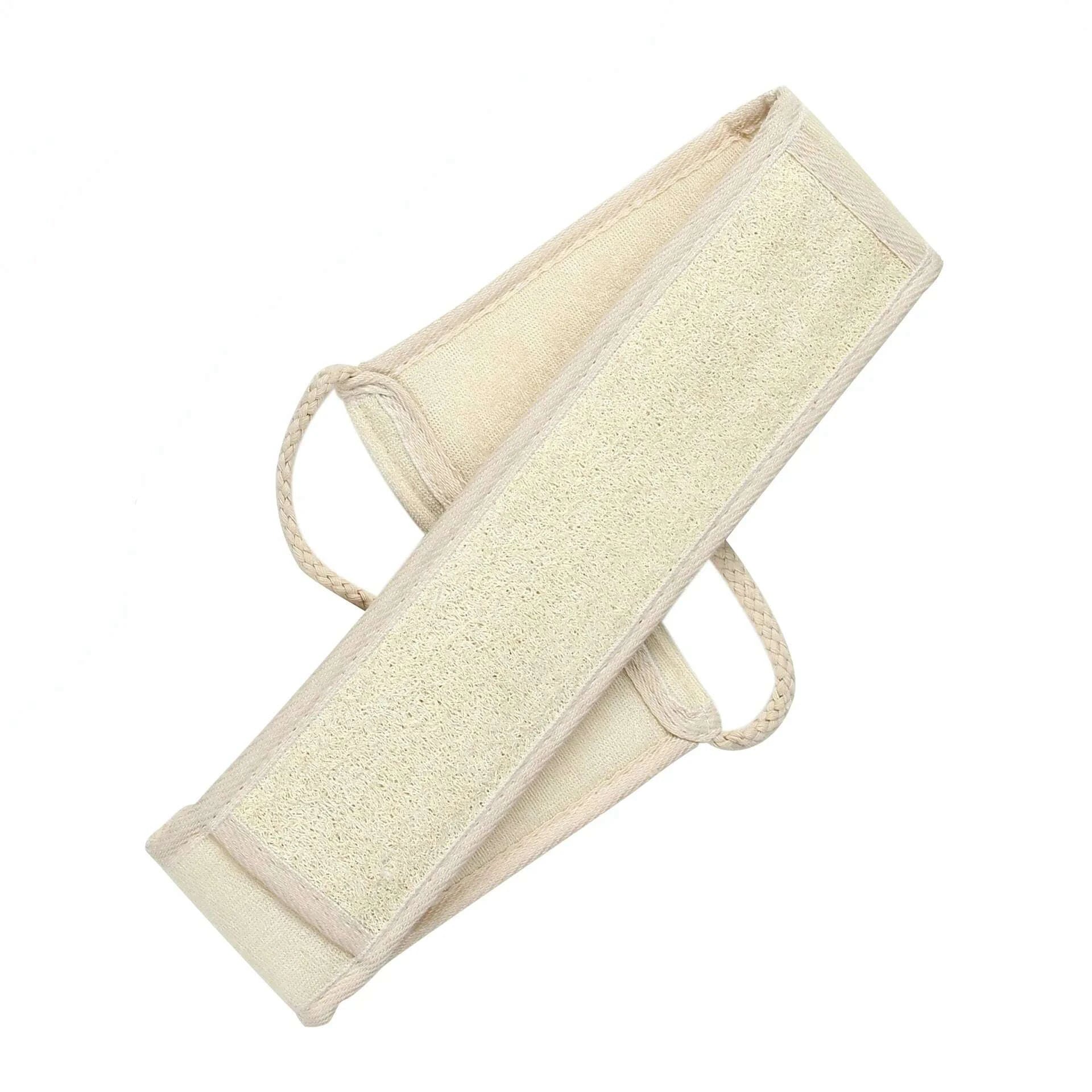 Bath Sponge Natural Exfoliating Loofah Sponge Scrubber Body Backwash Belt Back Exfoliator Strap Bath Accessories