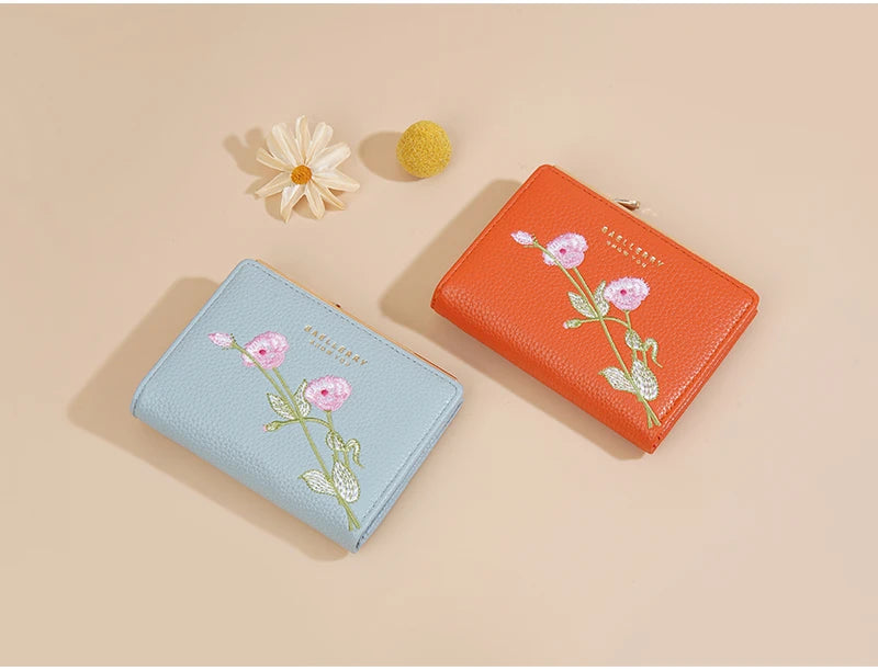 Baellerry New Short Women Wallets Simple Card Holder Zipper Female Coin Purse High Quality Slim Card Bag For Girls
