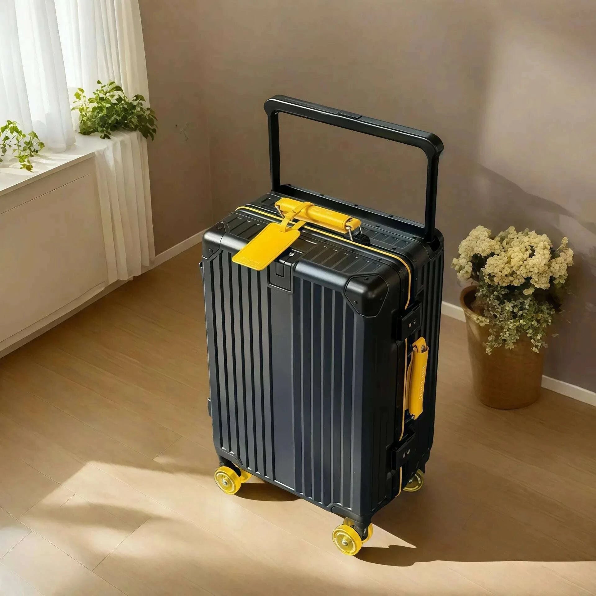 wide-handlebar-travel-balance-trolley-suitcase-with-colorful-silent-wheels-tsa-lock-rolling-luggage-large-capacity-pc-materialkimlud-womens-fashion-34613659