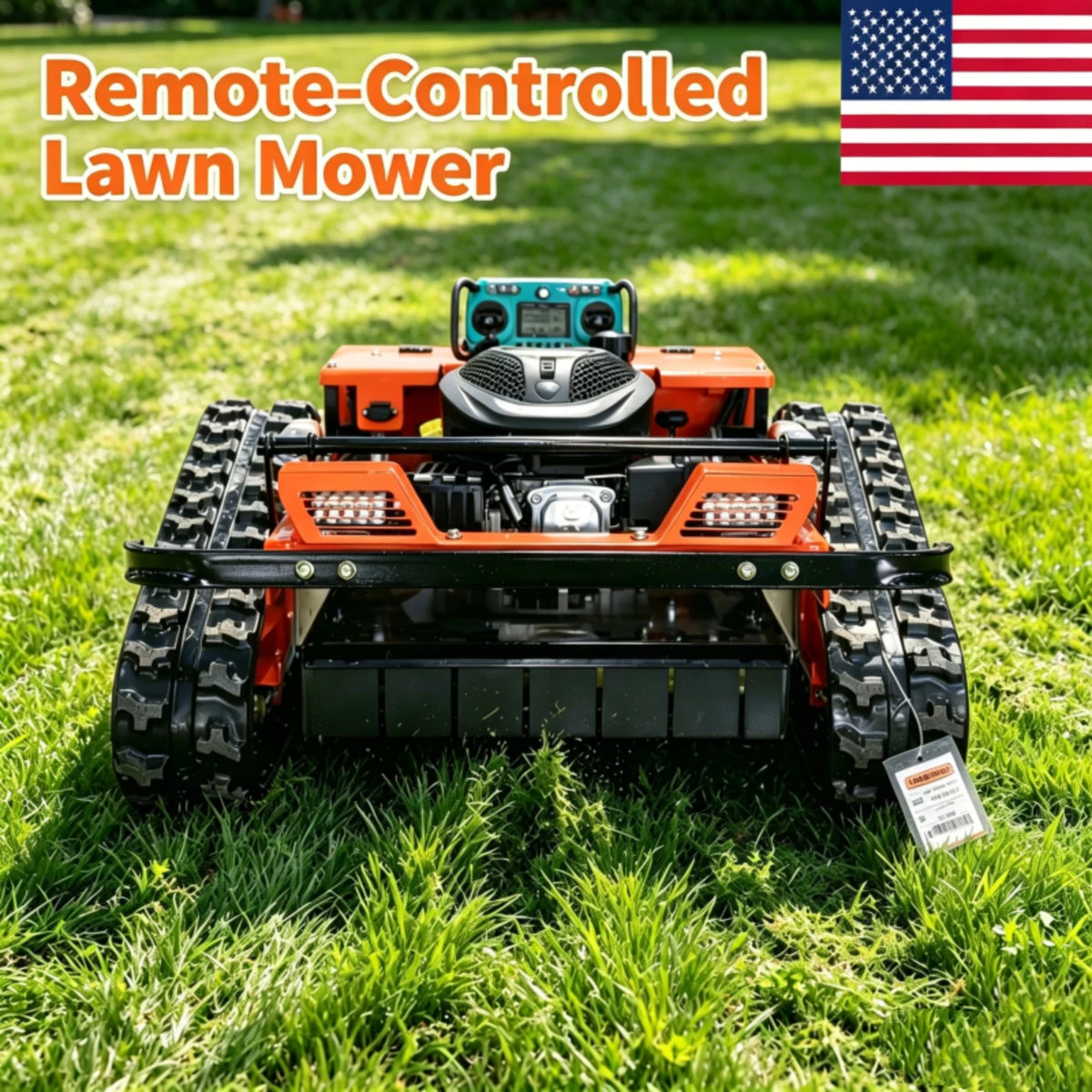 Remote Control Robotic Lawn Mower – 550mm Width – Track | KIMLUD
