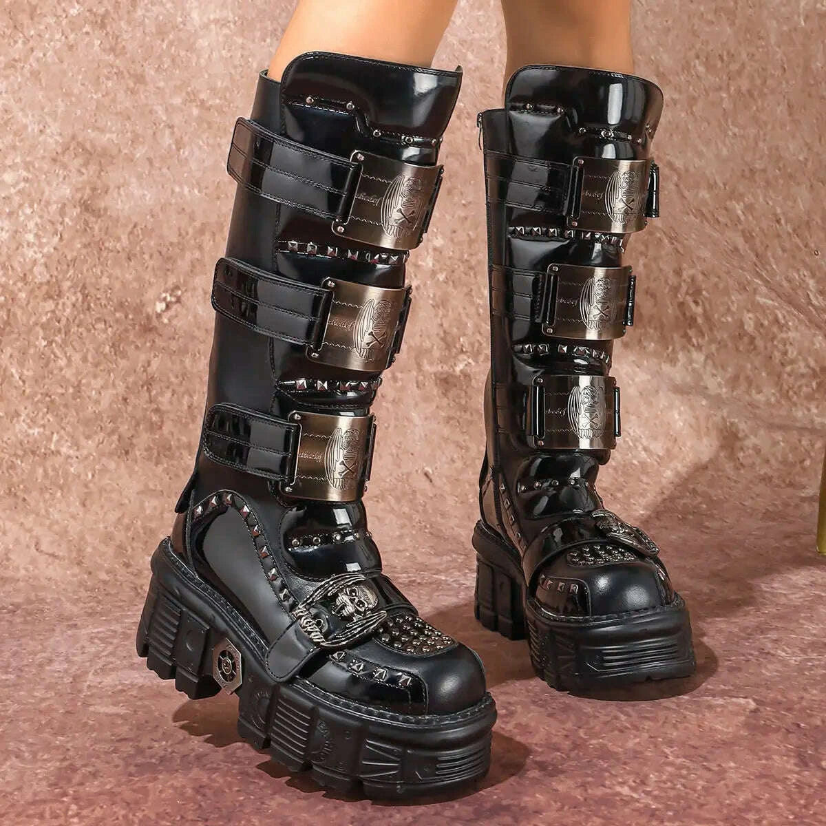 2025-womens-thick-soled-premium-metal-dark-long-lightweight-rock-punk-mid-height-platform-chelsea-bootskimlud-womens-fashion-34601709