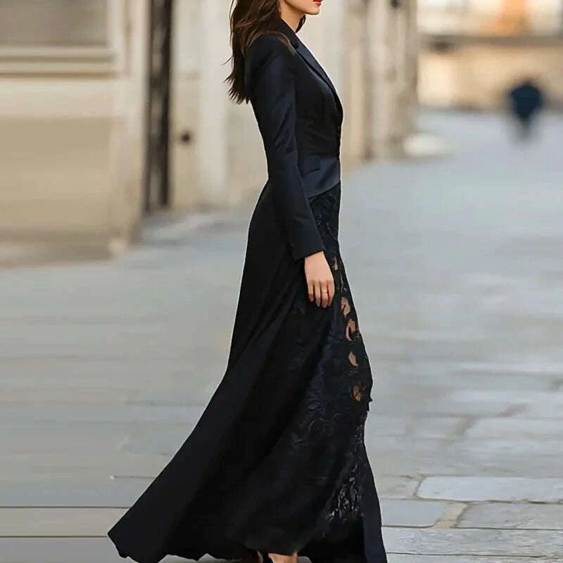 lace-patchwork-irregular-split-robe-dress-casual-high-waist-solid-color-maxi-dress-fashion-autumn-lapel-long-sleeved-party-dresskimlud-womens-clothes-35077097