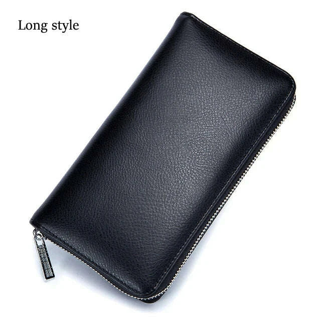 KIMLUD, Women Wallets Long Genuine Leather Purses RFID Anti Theft Money Bag For Women Phone Purse Large Capacity Card Holders Carteras, KIMLUD Womens Clothes