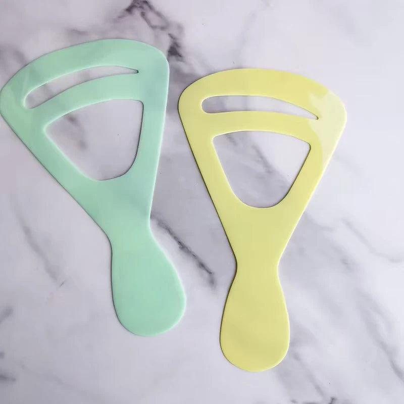 2pcs/ Eyebrow Drawing Assistant - Natural Arc eyebrow shaping card, reusable plastic template, convenient to carry during travel