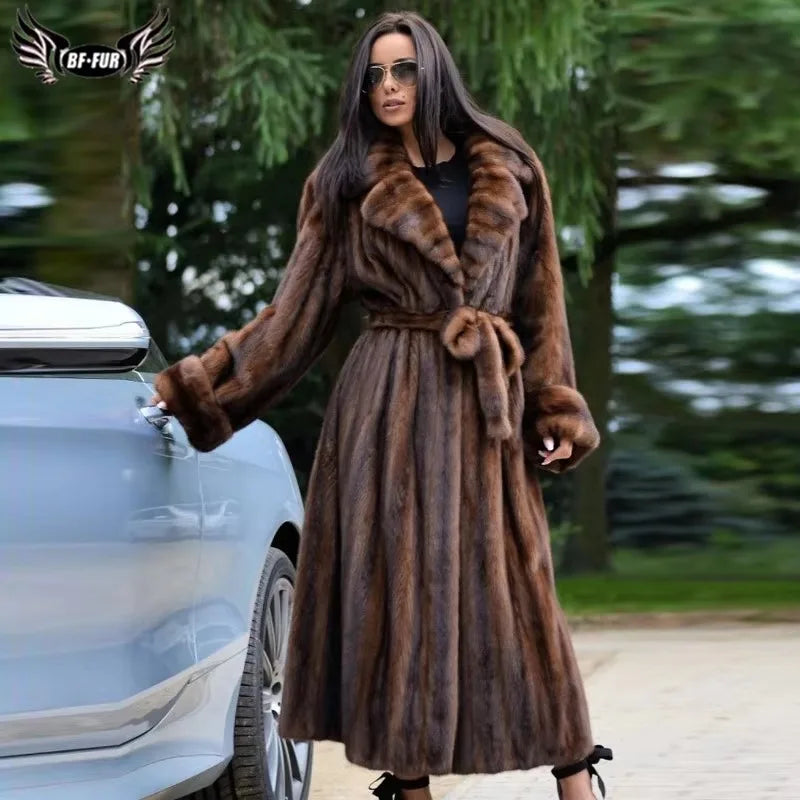 Mink Fur Coat – Full Pelt – Long Coat | KIMLUD