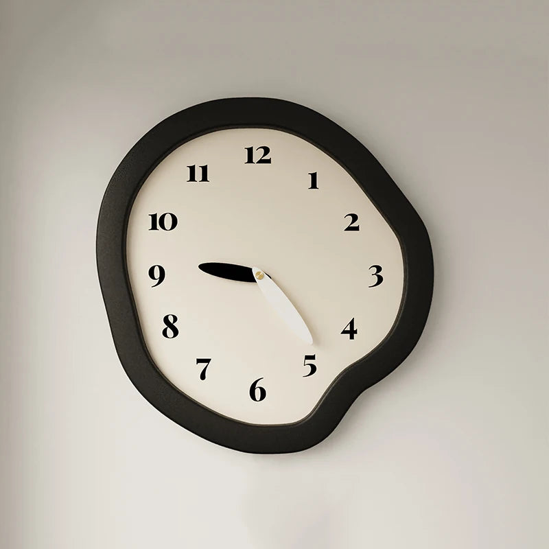 Acrylic Wall Clock Geometric — Black Ivory | KIMLUD