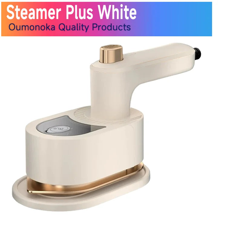 Stainless Steel Travel Steam Iron Compact Portable Garment Steamer — Silver | KIMLUD