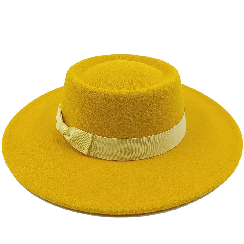 Sombrero Raised Top Fedora Hat 2023 New European and American Fedora Hat Jazz Hat Men's Round Top Hat New Wholesale Sombrero