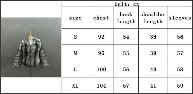 KIMLUD, JANEFUR 2024 Thick Warm Real Fox Fur Coat Fashion Female V-neck Fox Fur Collar Coats Elegant luxury Lady Fur Outwear, KIMLUD Womens Clothes
