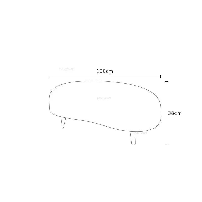 Curved Living Room Sofa Two Seater — Cream | KIMLUD