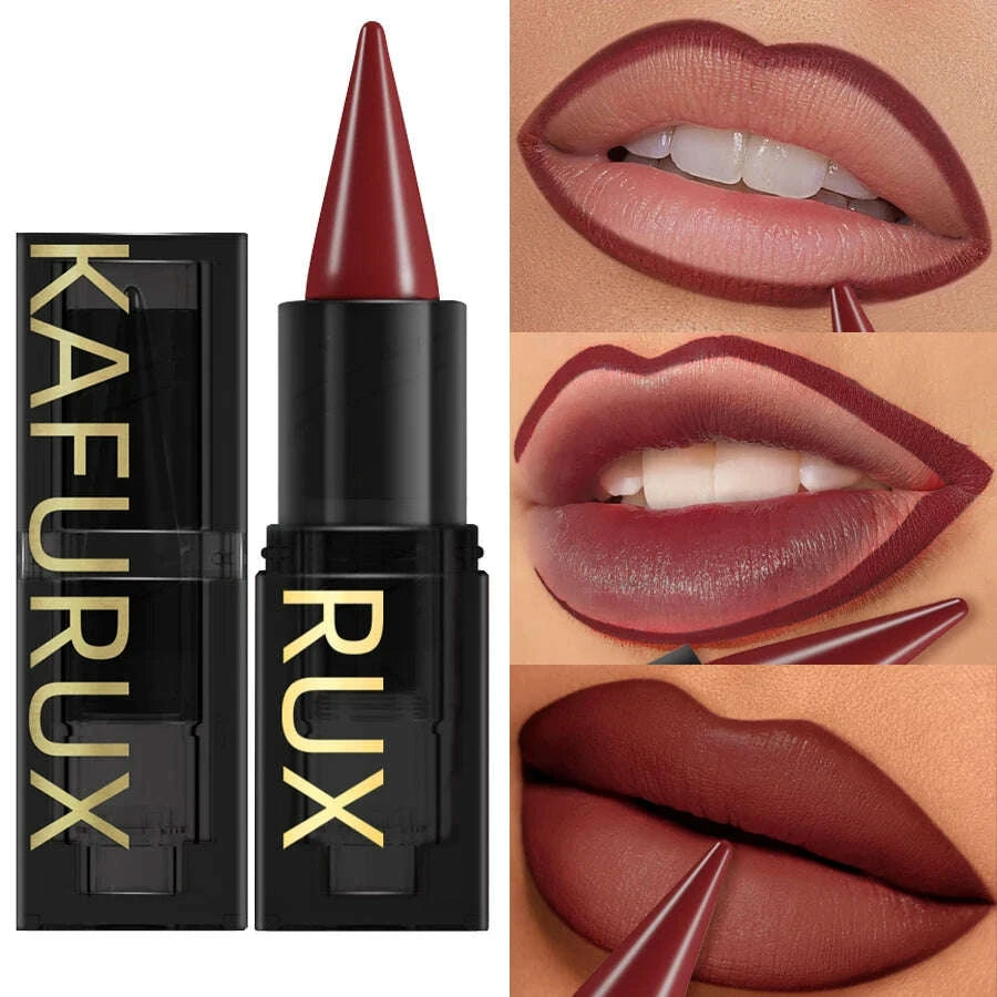 15-colors-sexy-red-lipstick-pen-waterproof-matte-contour-tint-lipstick-long-lasting-lip-glaze-brown-lipliner-pencil-lip-makeupkimludkimlud-35568634
