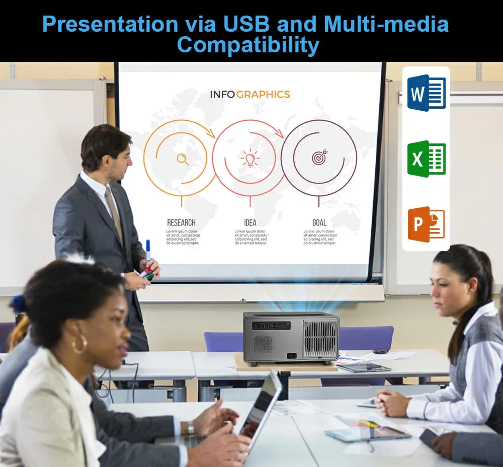 PROGAGA PG600W Full HD 1080P Projector Android 4k WiFi Auto Focus PG600 Portable Projetor PK DLP Home Theater Beam in Brazil