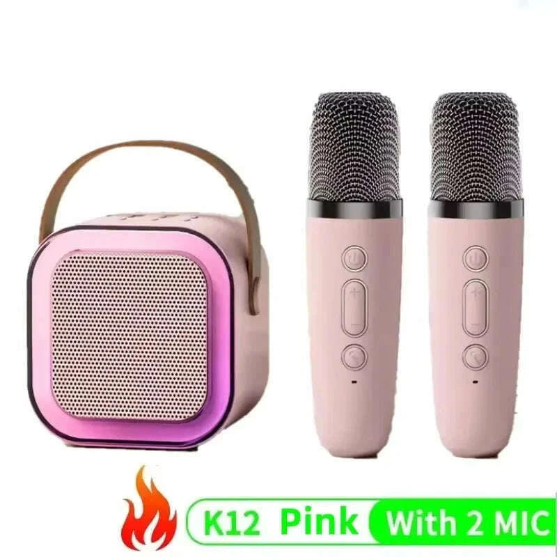 k12-bluetooth-karaoke-machine-portable-53-pa-speaker-system-with-1-2-wireless-microphones-home-family-singing-childrens-gifts-kimlud-kimlud-33915510