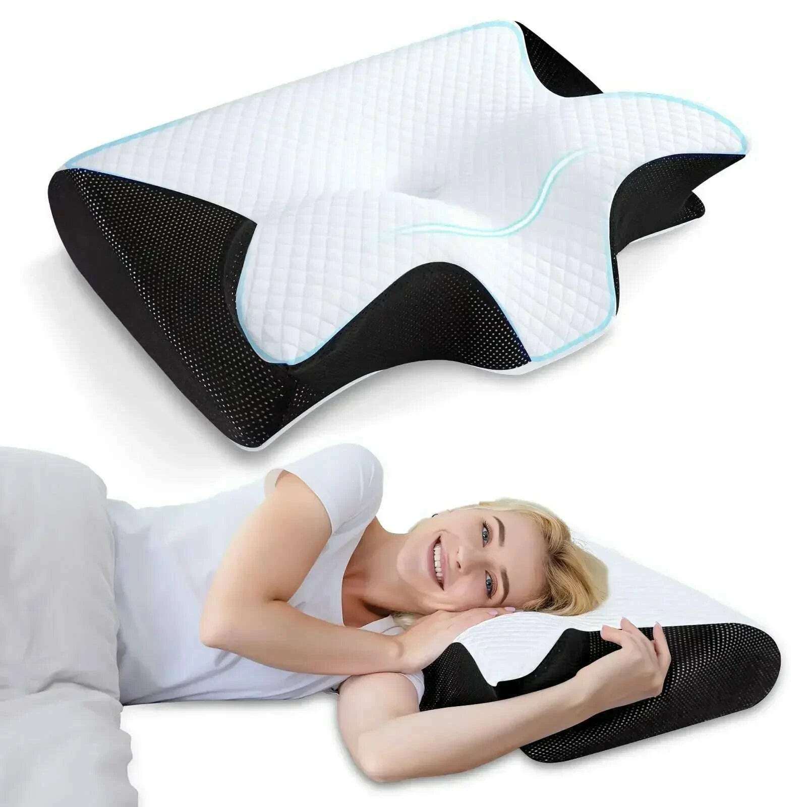 1pc-memory-foam-cervical-pillow-fast-rebound-memory-sleeping-pillows-2in1-ergonomic-orthopedic-pillow-for-neck-pain-neck-pillowkimlud-womens-fashion-34604330