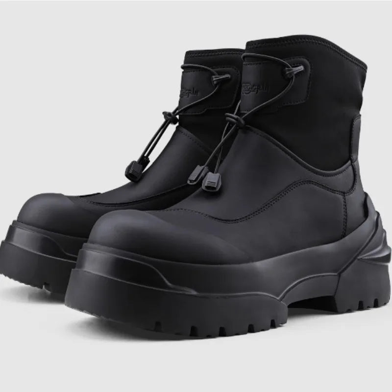 Motorcycle Boots – Non-slip Safety – Canvas Lining – Black | KIMLUD
