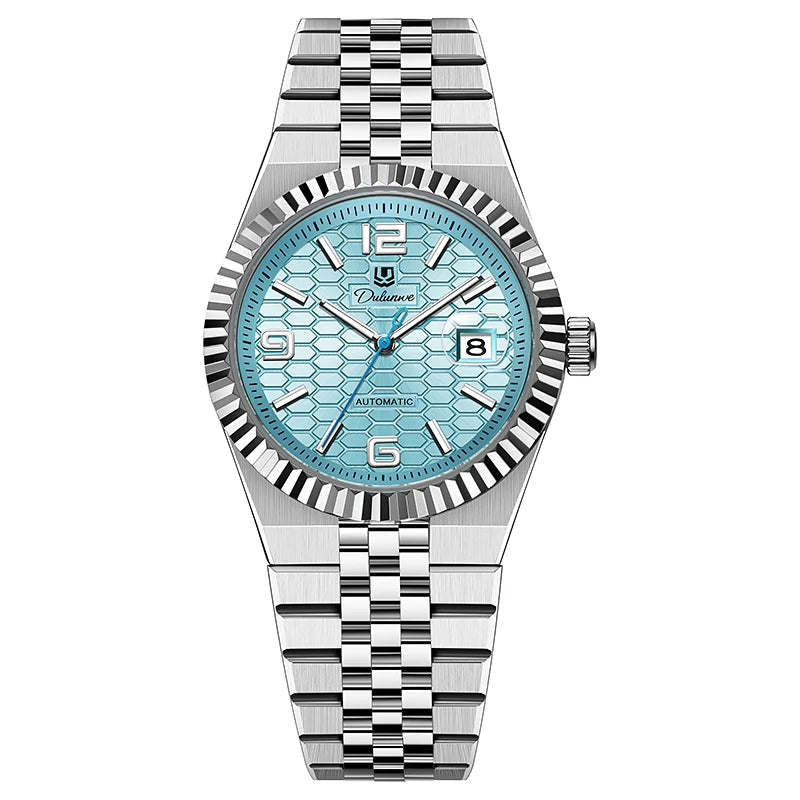 Stainless Steel Automatic Men's Watch — Silver | KIMLUD