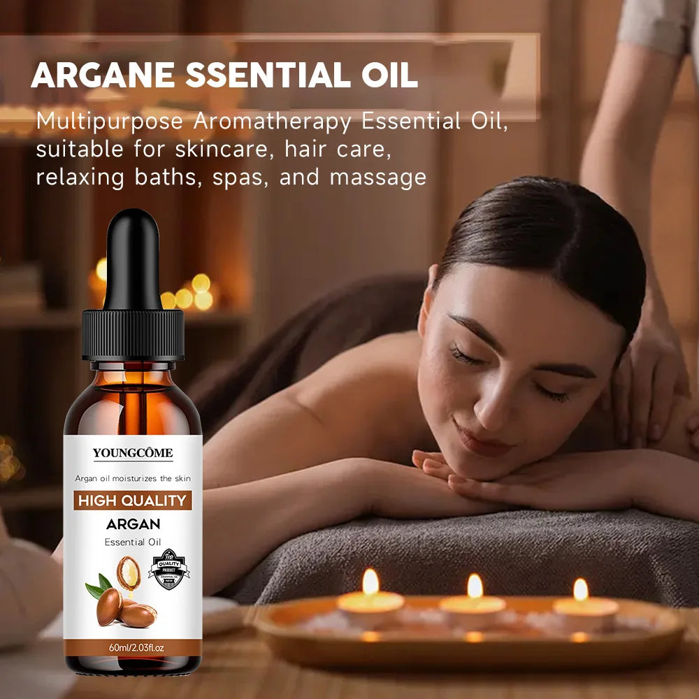 Argan Oil Soft Moisturize Body Skin Adds Shine Enhances natural luster for healthy-looking hair Repairs Damage Strengthens Hair