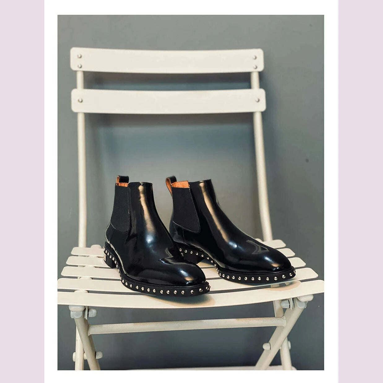 autumn-and-winter-new-cowhide-riveted-bottom-pointed-chelsea-boots-sleeve-elastic-belt-short-tube-large-flat-bottom-men39s-boots-kimlud-kimlud-33910793