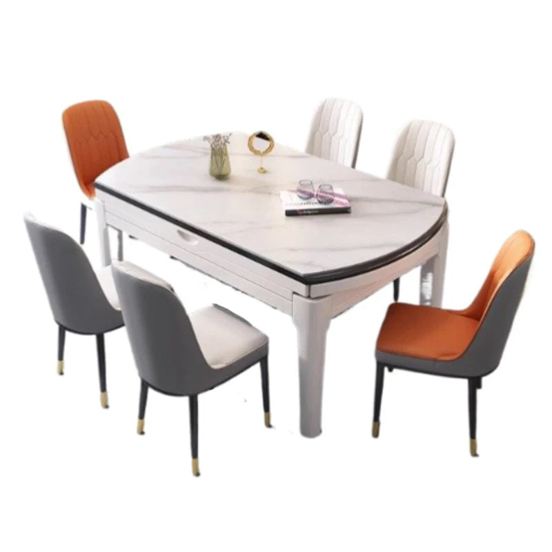 Minimalist Nordic Extendable Dining Table — Gray | KIMLUD