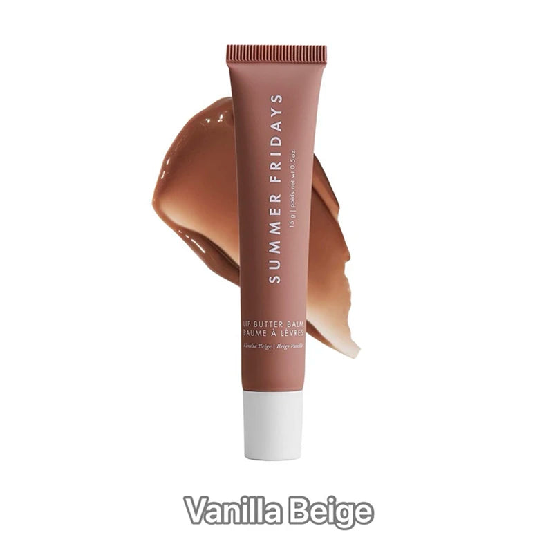 Summer Friday's Vanilla Beige Lip Balm Moisturizing Transparent Lipstick Set Smooth Soft Tube Mirror Lip Gloss Lip Makeupv