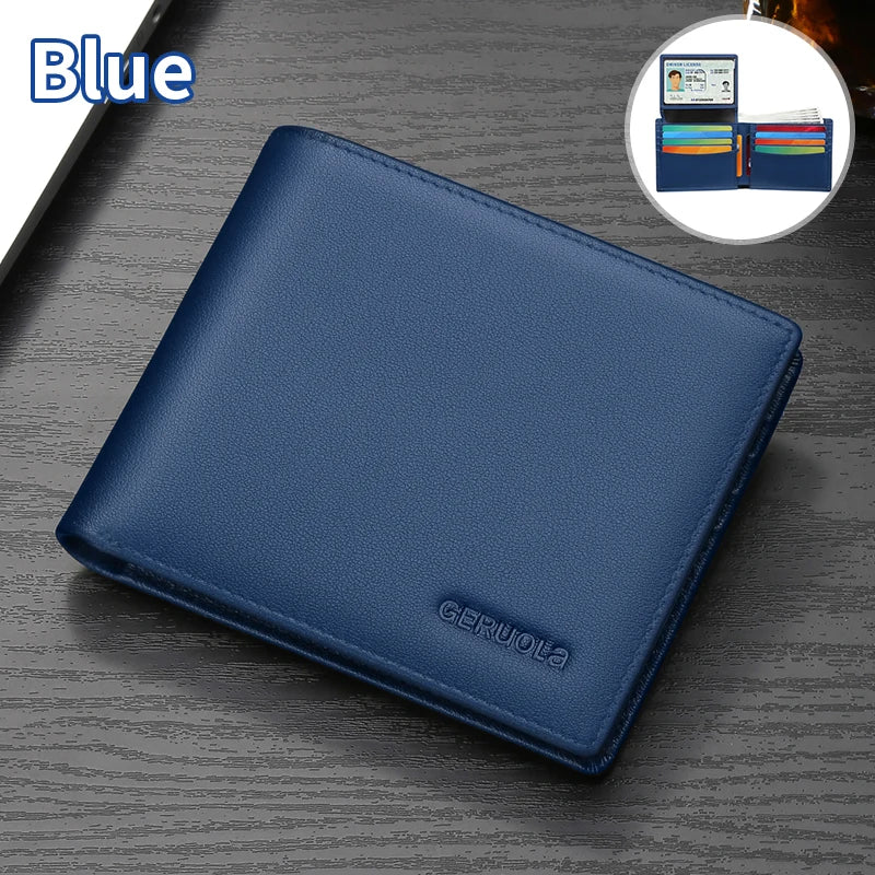 Men's Wallet – Large Capacity Ultra-Thin – Genuine Leather | KIMLUD