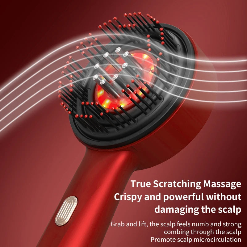 3 Modes Electric Multifunctional Infrared Therapy Comb Promote Hair Growth Massage of Hair Follicles Essence Oil Applicator