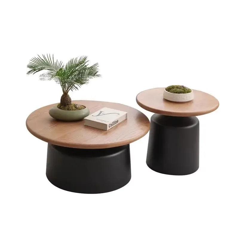 Nordic Wood Coffee Table With Storage — Natural Oak | KIMLUD